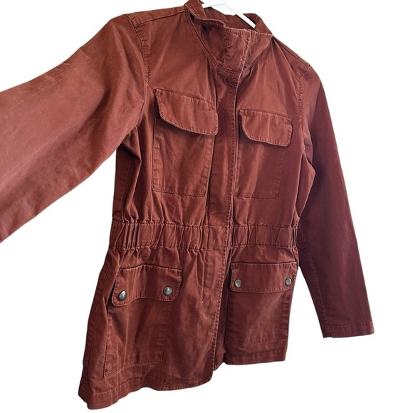Banana Republic Lightweight Utility Jacket Rust Sz XS - Picture 5 of 10